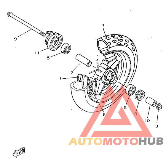 Переднее колесо