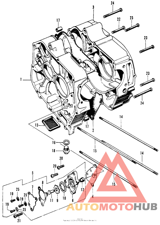 Crankcase + oil pump