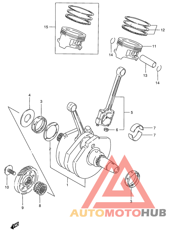 Вал коленчатый