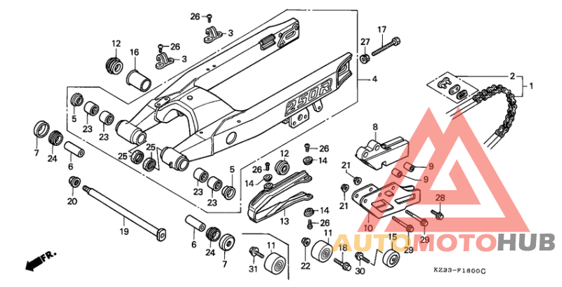 Swingarm/drive chain