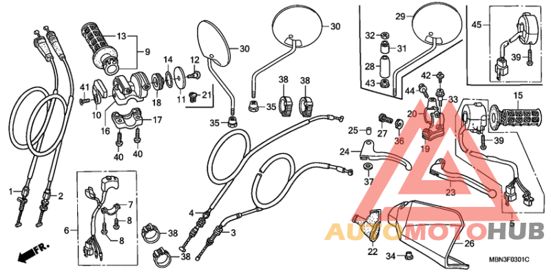 Handle lever/switch/ cable
