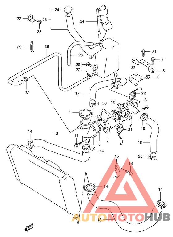 Радиатор hose