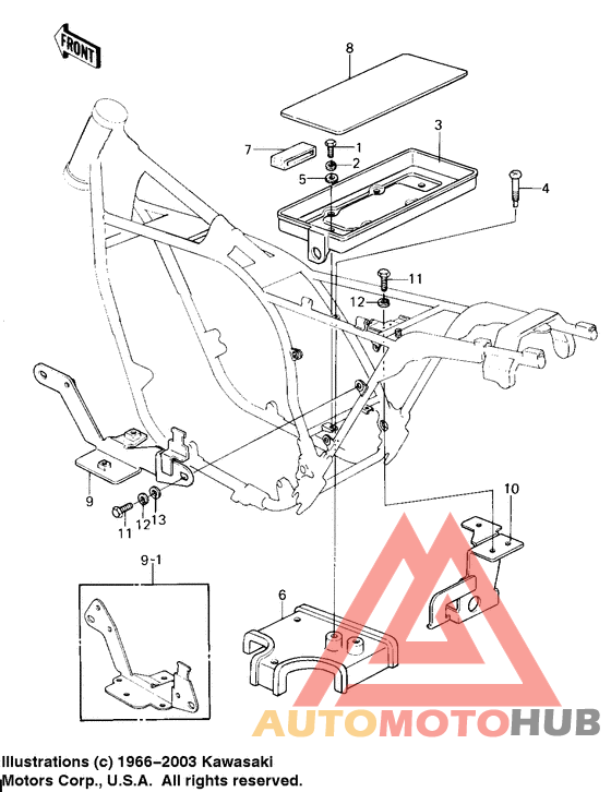 Battery case/electro bracket