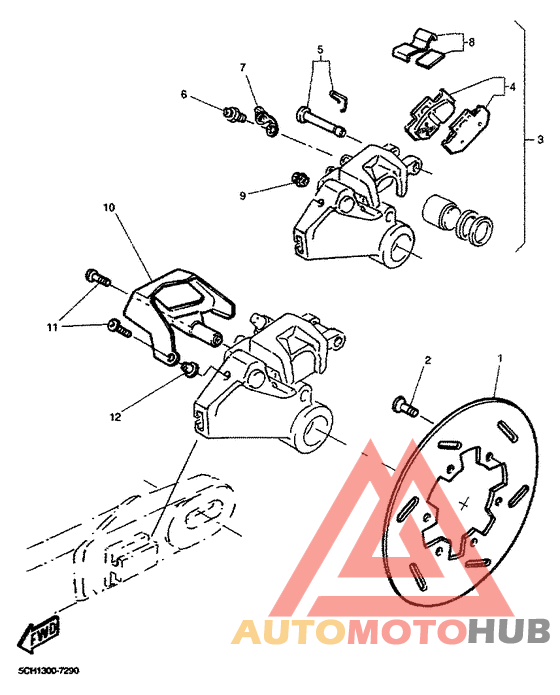 Задний суппорт