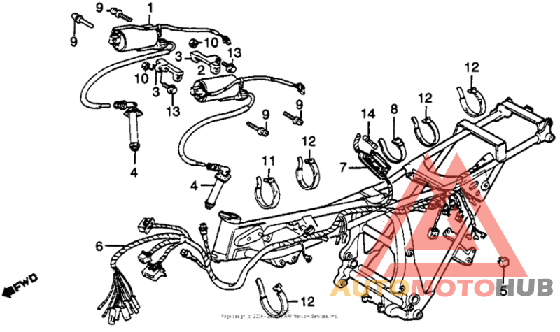 Wire harness + ignition coil