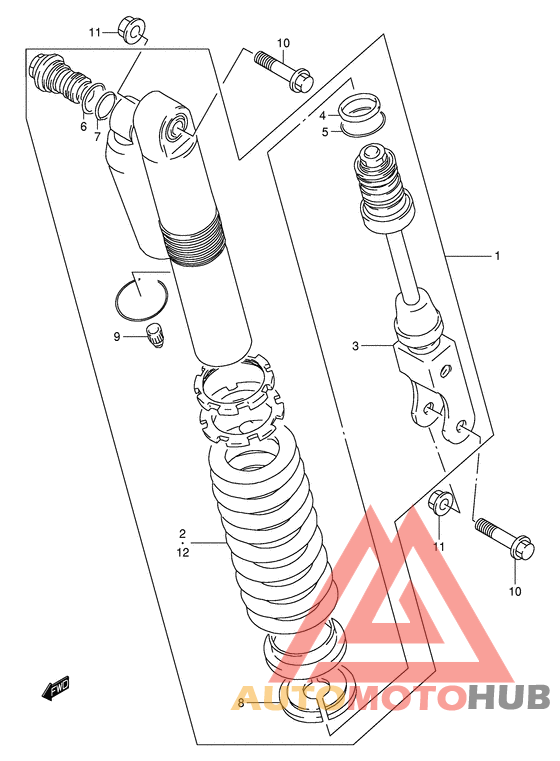 Задние амортизаторы