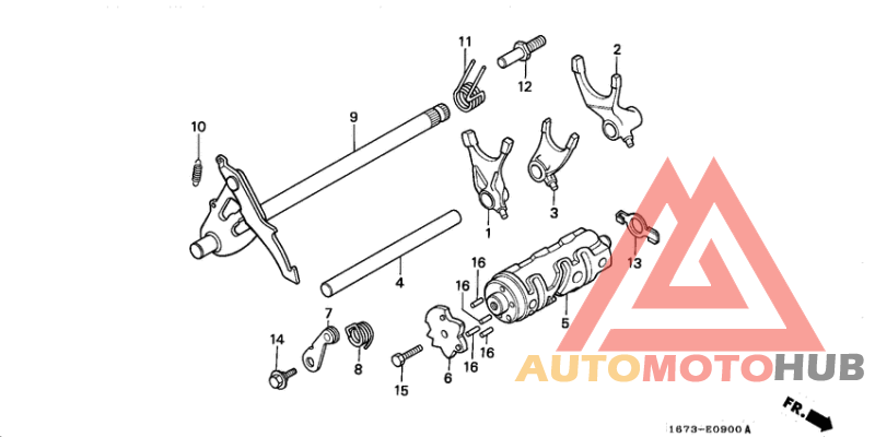 Shift drum/shift fork