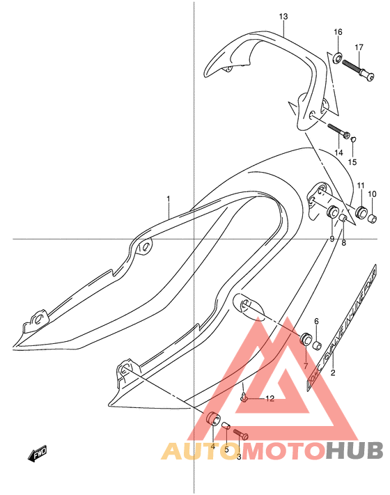 Обтекатель сидения