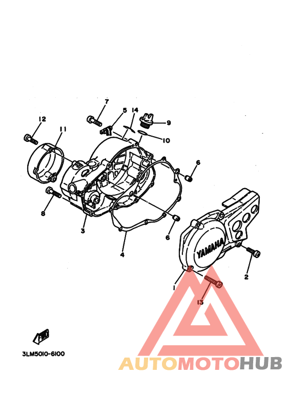 Crankcase cover ass`y  (v