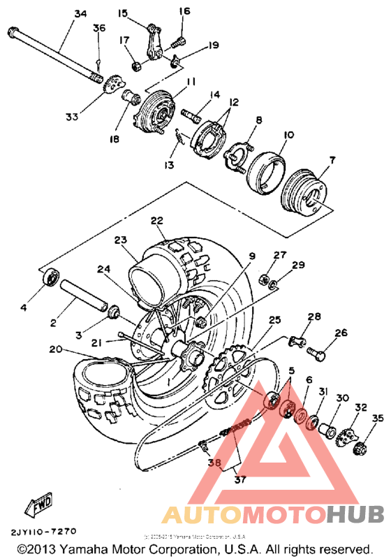 Переднее колесо