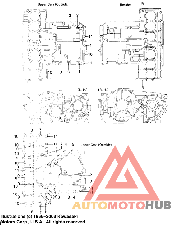 Crankcase bolt & stud pattern