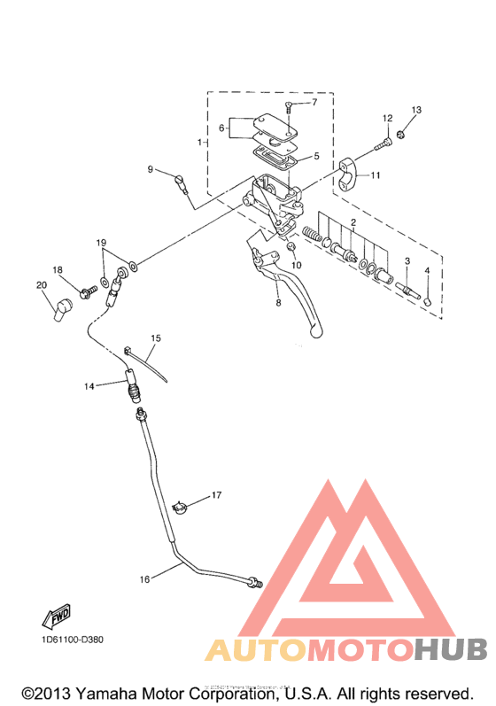 Front master cylinder clutch