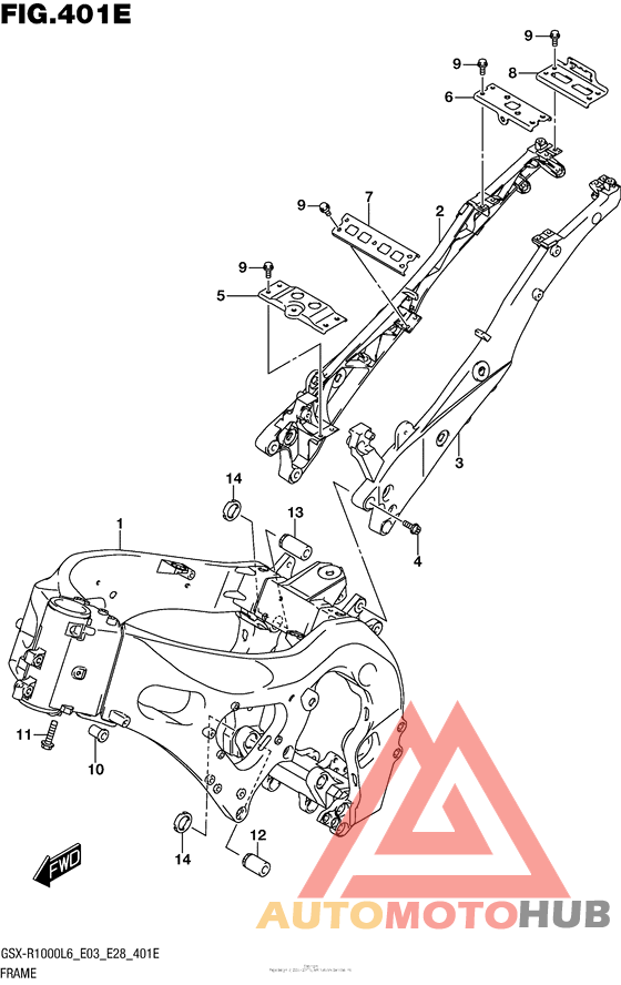 Frame (Gsx-R1000Al6 E33)