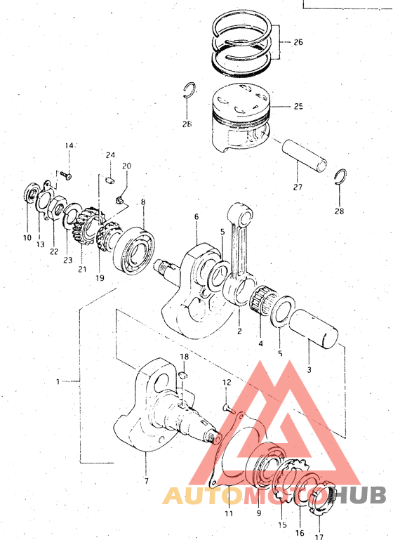 Вал коленчатый