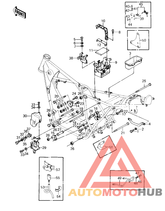 Frame fittings/battery case