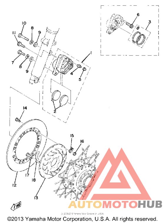Передний суппорт