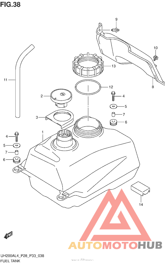 Fuel Tank (Uh200Al4 P28)