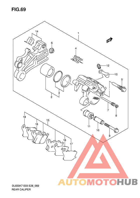 Задний суппорт