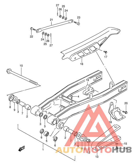 Rear swingingarm