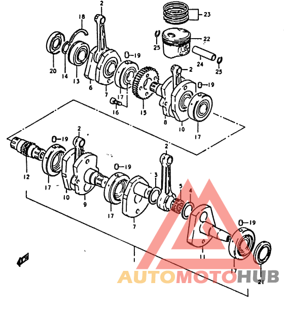 Вал коленчатый