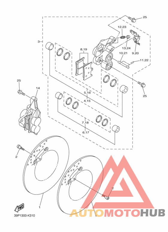 Передний суппорт