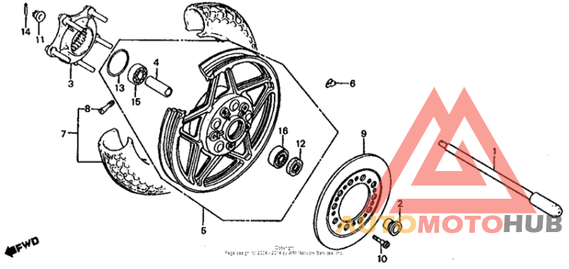 Переднее колесо