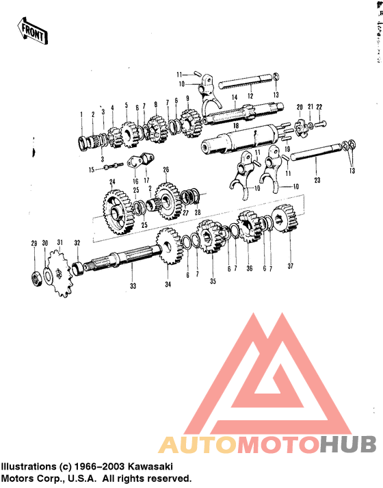 Transmission/change drum