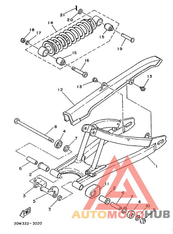 Rear arm. suspension