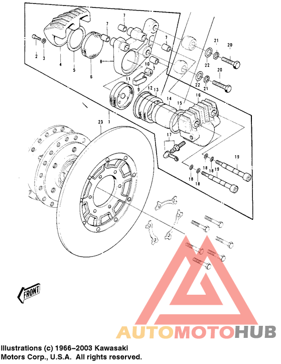 Передний суппорт