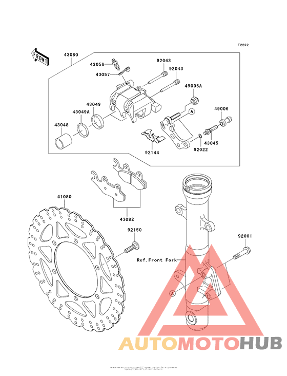 Передний тормоз