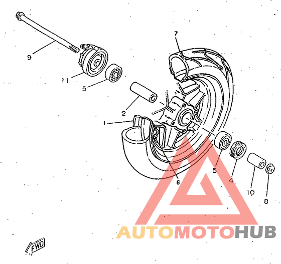 Переднее колесо