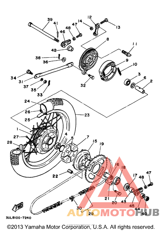 Переднее колесо