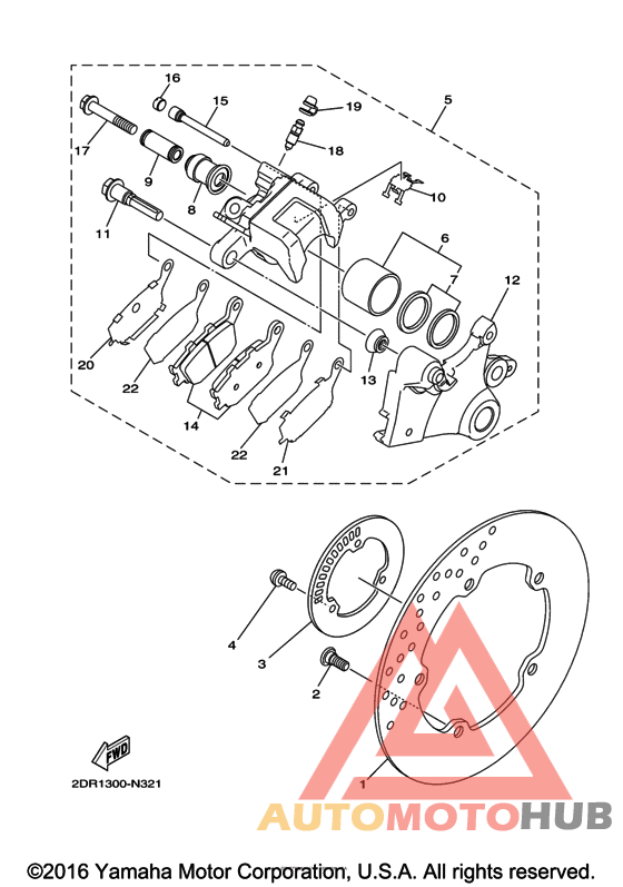 Задний суппорт