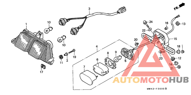 Taillight unit ass`y