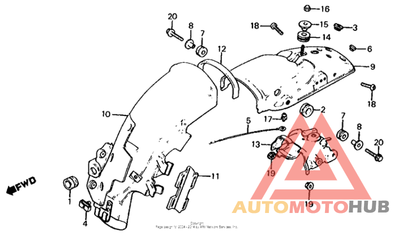 Задний бампер