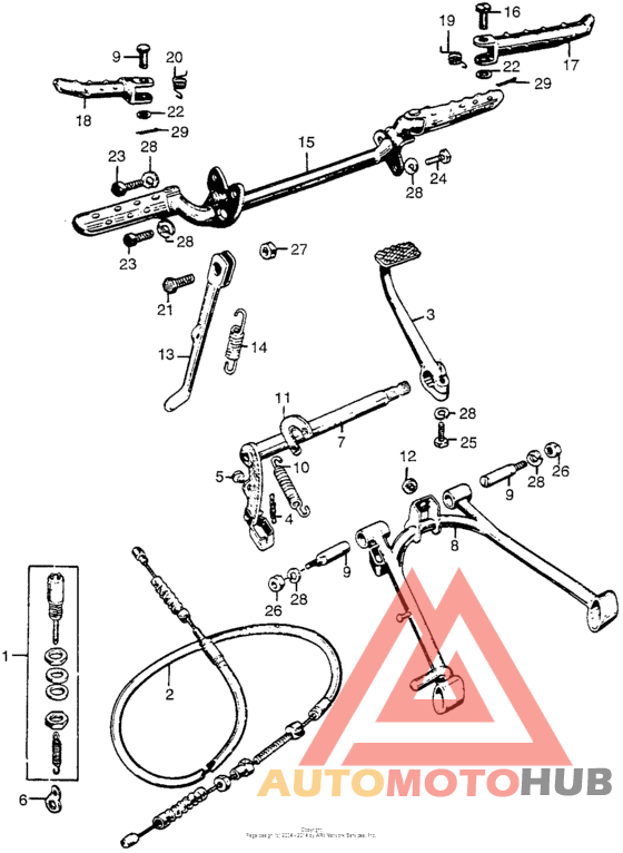 Main stand + step bar