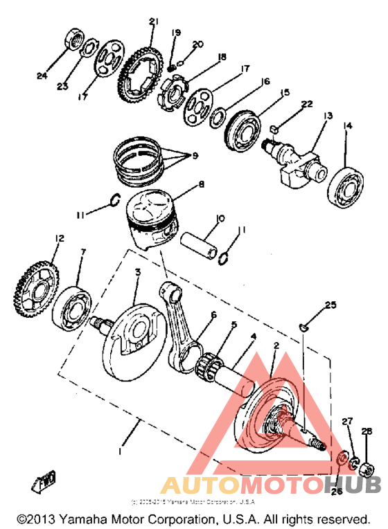 Коленвал,поршни
