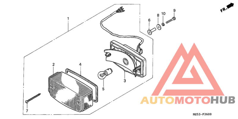 Taillight unit ass`y
