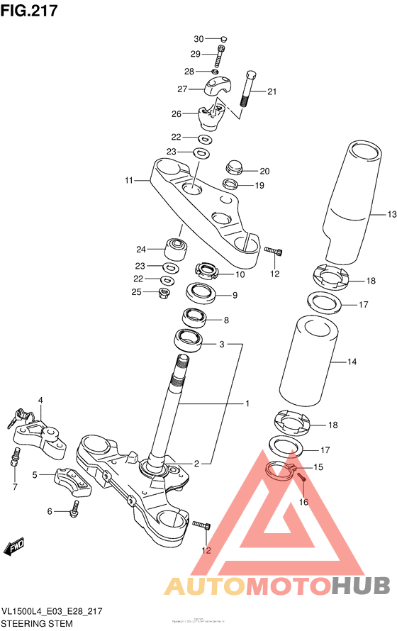 Steering Stem (Vl1500L4 E28)