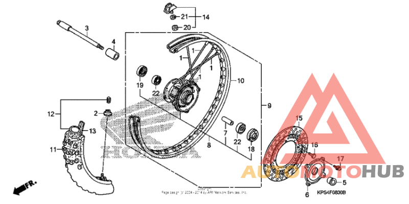 Переднее колесо