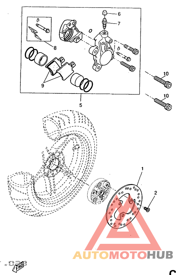 Задний суппорт