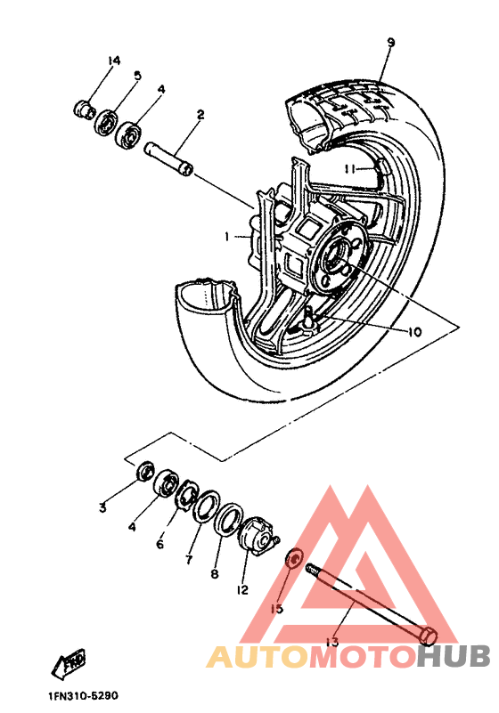 Переднее колесо