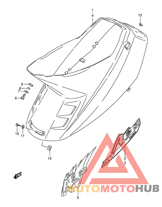 Обтекатель задний
