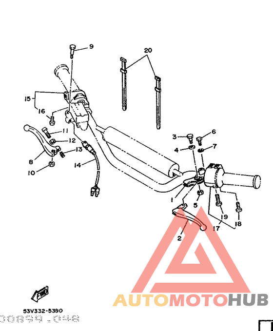 Handle switch. lever