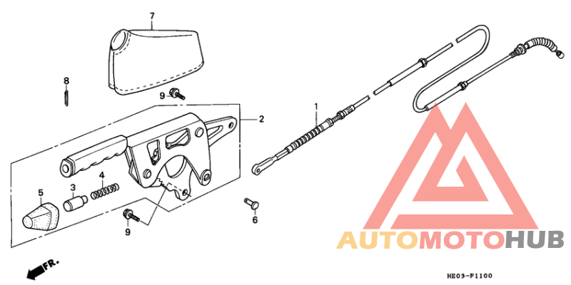 Parking brake lever