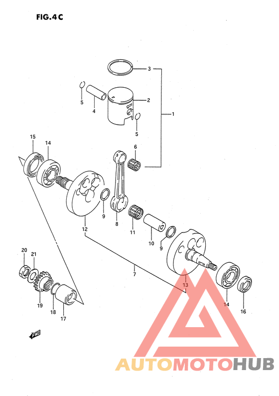 Вал коленчатый