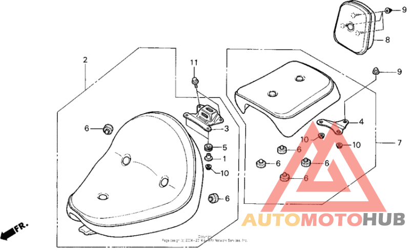 Vt1100c seat 95-96