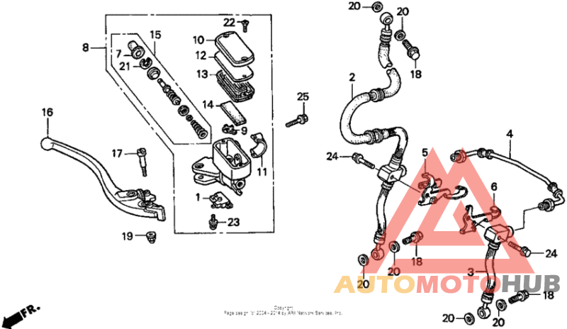 Fr. brake master cyl.