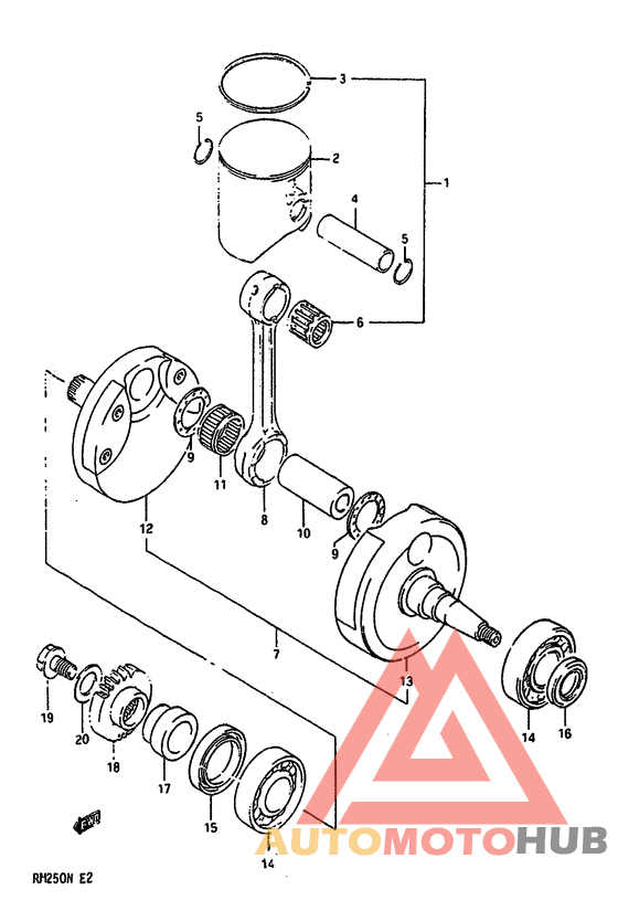 Вал коленчатый