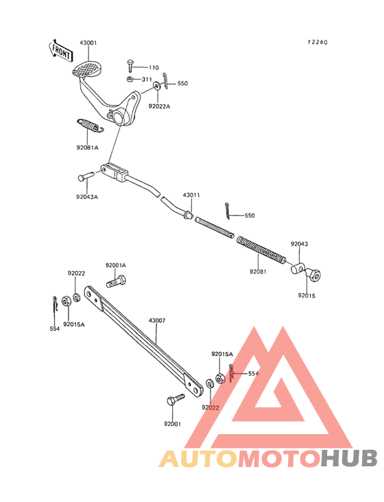 Педаль тормоза